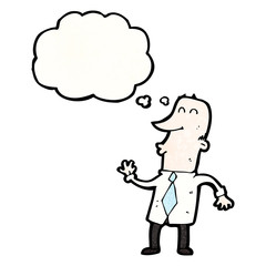 Fototapeta premium cartoon man with idea