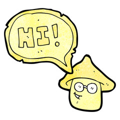 magic mushroom cartoon character