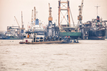 Fototapeta premium Asian port at Halong Bay