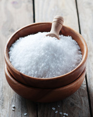 White sea salt fot cooking