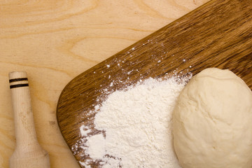 Unleavened kneaded dough