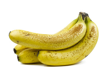 Bunch of spotted bananas