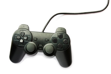 Black game controller