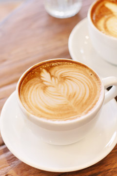 Cup of coffee latte art © itim2101