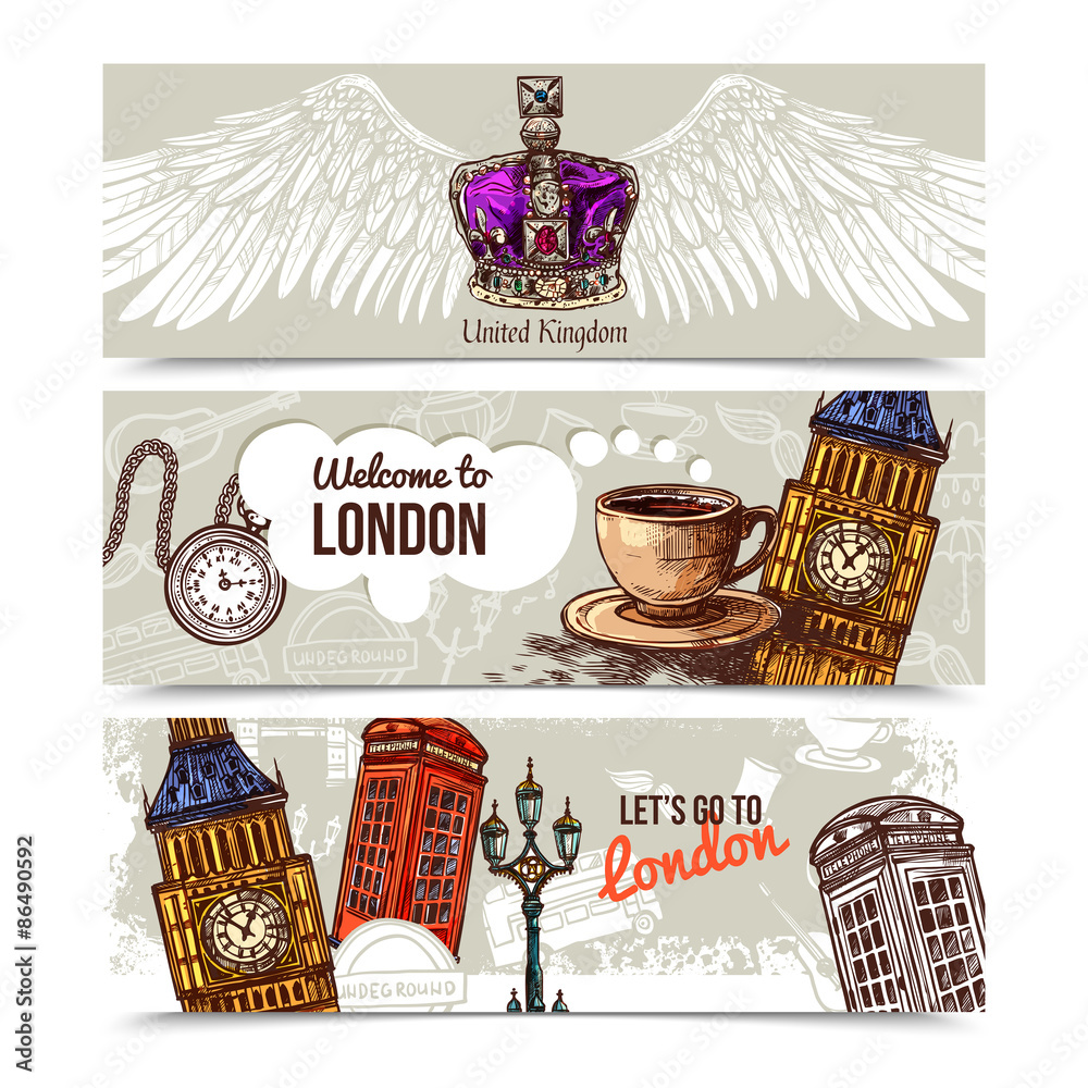 Canvas Prints london horizontal banners