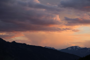 Sonnenuntergang Berge