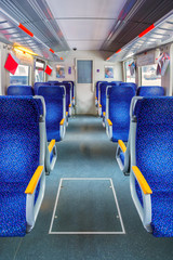 Fototapeta premium Interior of train