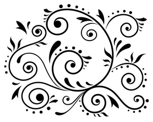 Abstract floral element