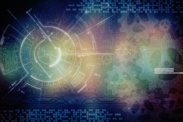 Background conceptual image of digital 3d icons