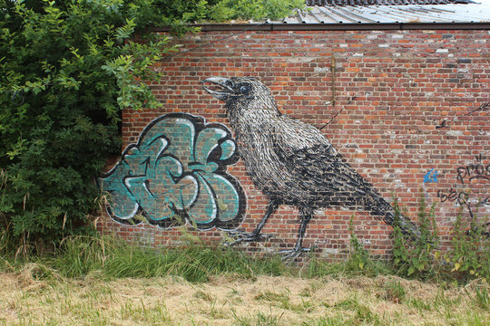 Fototapeta Street art / Doel (Belgique)