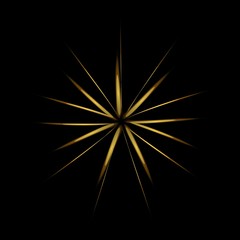 Stern als Computergrafik mit wei&szlig;em oder schwarzem Hintergrund.Geeignet als Motiv f&uuml;r Gru&szlig;karte oder Poster
