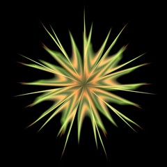 Stern als Computergrafik mit wei&szlig;em oder schwarzem Hintergrund.Geeignet als Motiv f&uuml;r Gru&szlig;karte oder Poster