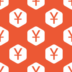 Orange hexagon yen pattern