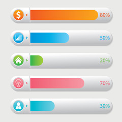 Obraz premium Streszczenie wektor banery Zestaw firmy