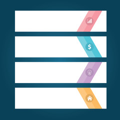 Obraz premium Abstract vector banners Business set