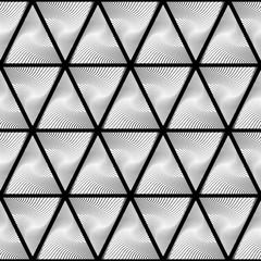 Obraz premium Design seamless monochrome triangle pattern