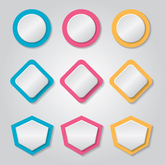 Abstract vector banners set