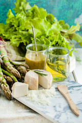Assorted Cheese Plate with vegetables
