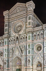 Fototapeta premium Florence Cathedral in evening, Italy