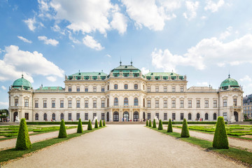 The Belvedere Palace, Vienna, Austria - obrazy, fototapety, plakaty