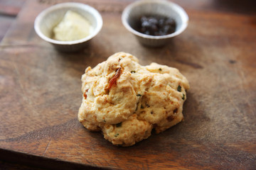 Scone with jam