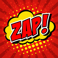 Zap! - Comic Speech Bubble, Cartoon 