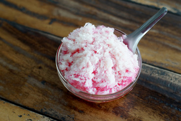 shave ice with condensed milk
