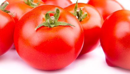 ripe red tomato close-up