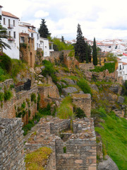 Fototapeta premium Les falaises habitées de Ronda