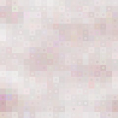 Pastel mosaic background with squares and circles