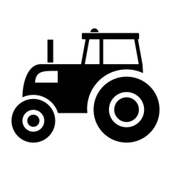 Tractor black Icon