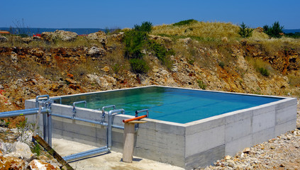 Modern urban wastewater treatment plant