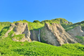 島牧村白糸の滝