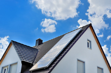 Sonnenheizung für Einfamilienhaus