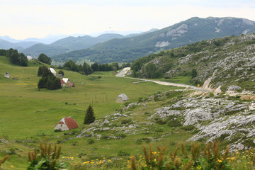 European nature landscape in the mountains