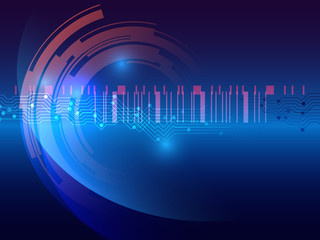 abstract  technology line vector background