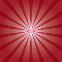 Red burst background. Vector/illustration.