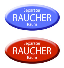 Schild: Separater Raucher-Raum