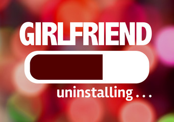 Progress Bar Uninstalling with the text: Girlfriend