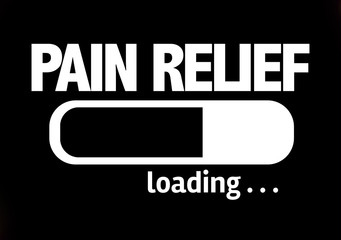 Progress Bar Loading with the text: Pain Relief