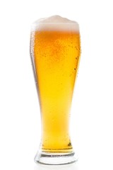 Beer, glass, white.