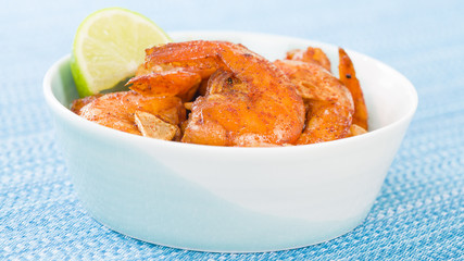 Gambas al Ajillo - Prawns with garlic slivers and smoked paprika. Spanish Tapas!