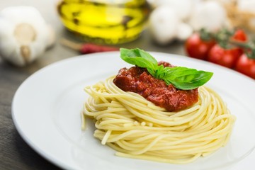 Spaghetti, Pasta, Bolognese Sauce.