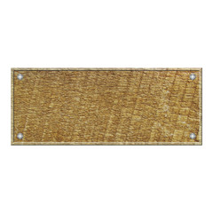 empty wooden sign isolated on white