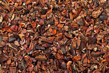 Cocoa nibs texture