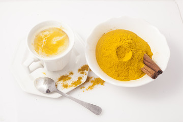 Golden milk,turmeric.