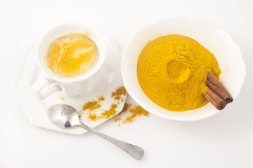 Golden milk,turmeric.