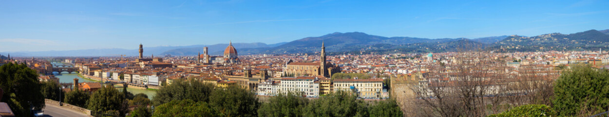 Fototapeta na wymiar The City of Florence in Tuscany, Italy
