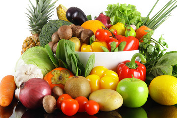 Fototapeta na wymiar Fruits and vegetables