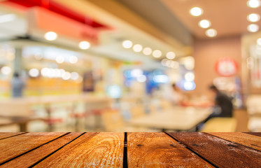Coffee shop blur background with bokeh image.
